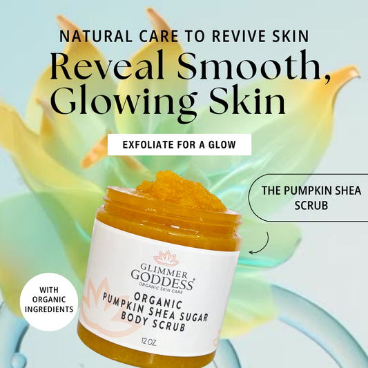 Organic Pumpkin Shea Sugar Body Scrub – Fall Scented Exfoliator for Glowing, Smooth Skin