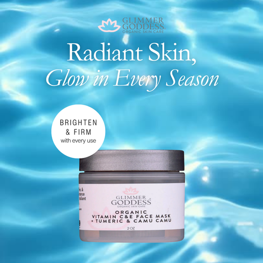 Organic Vitamin C & E Brightening Face Mask with Camu Camu & Turmeric