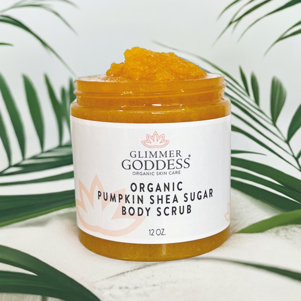 Organic Pumpkin Shea Sugar Body Scrub – Fall Scented Exfoliator for Glowing, Smooth Skin