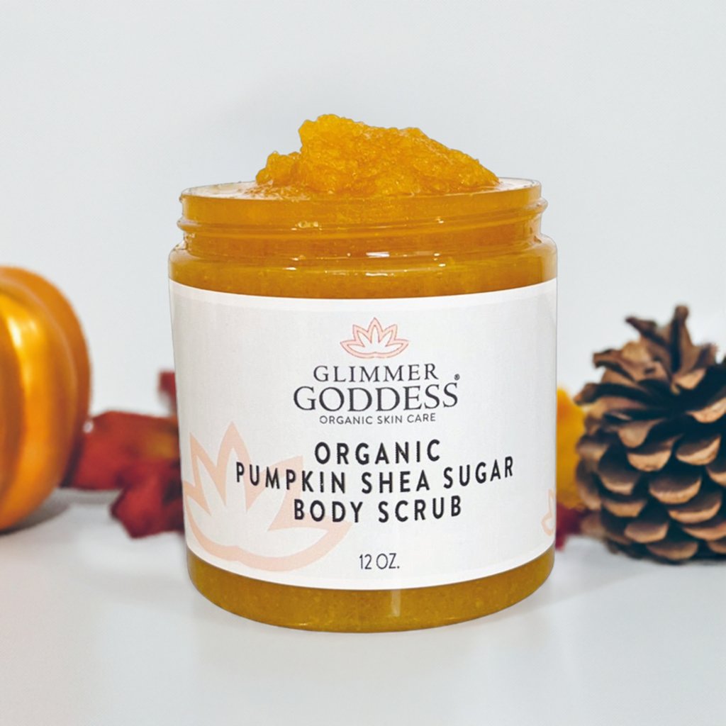 Organic Pumpkin Shea Sugar Body Scrub – Fall Scented Exfoliator for Glowing, Smooth Skin